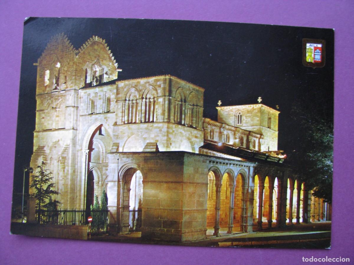 Postales: POSTAL DE AVILA. BASILICA DE SAN VICENTE. NOCTURNA. DOMINGUEZ 21