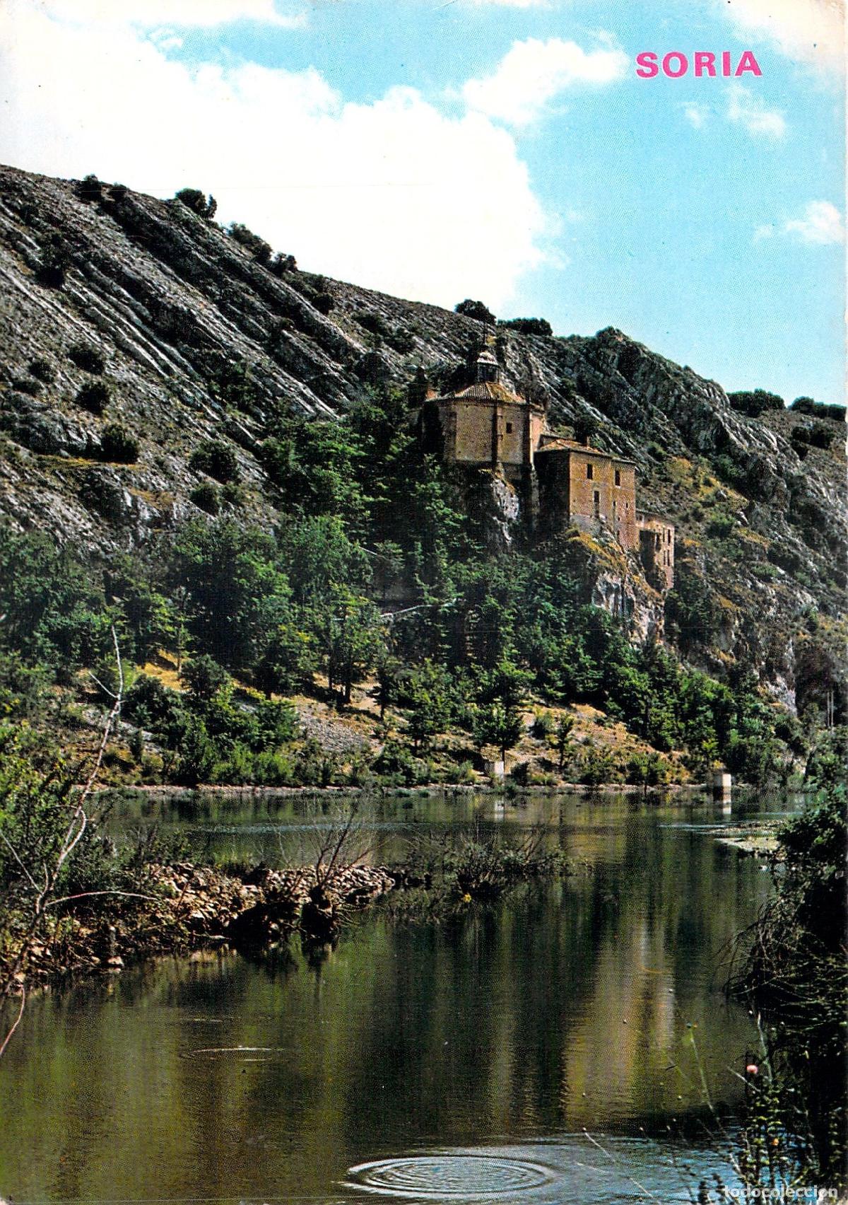 Postales: Postal de la Ermita de San Saturio y el Rio Duero en Soria