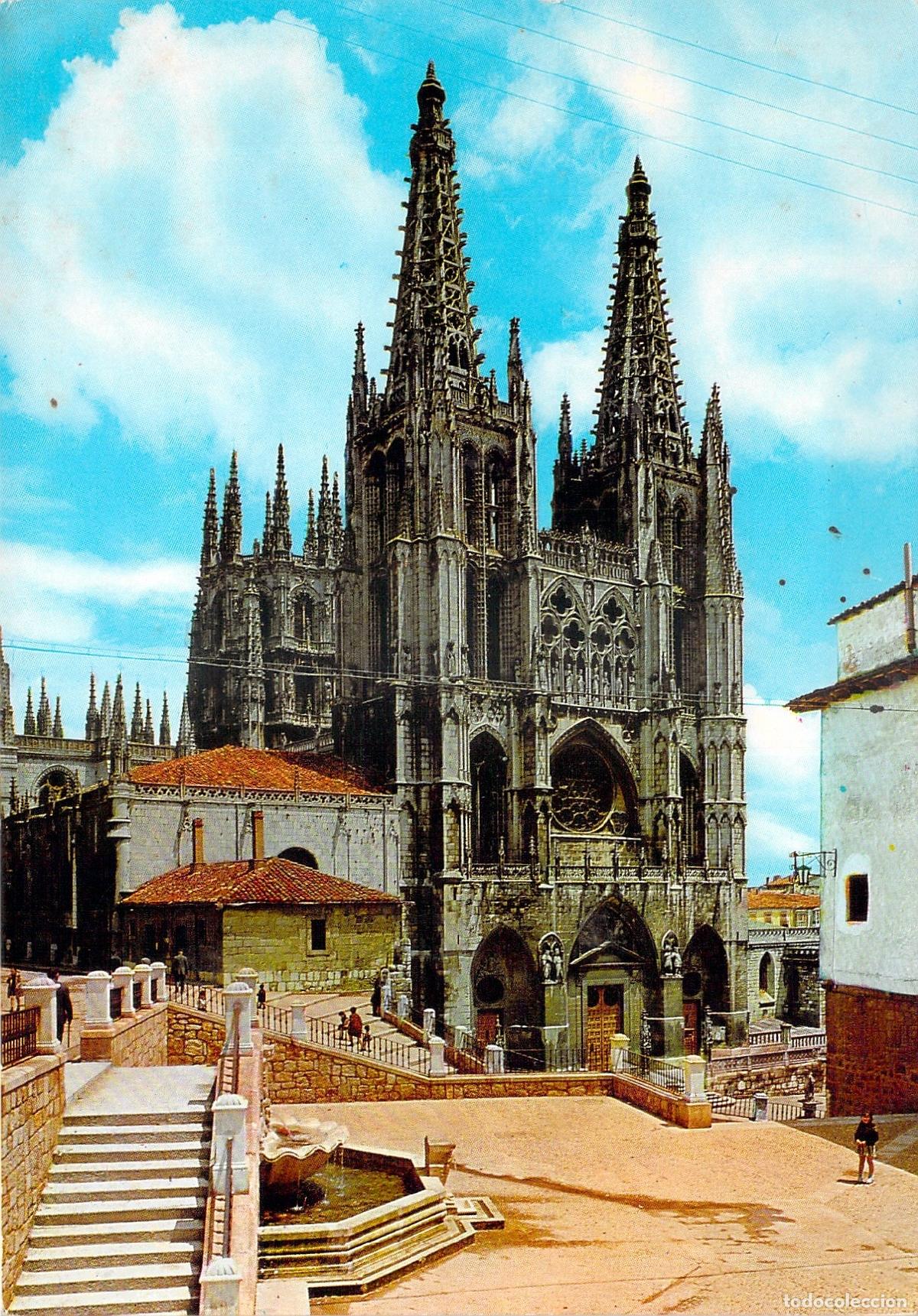 Postales: Postal de la Catedral de Burgos en Espa&ntilde;a