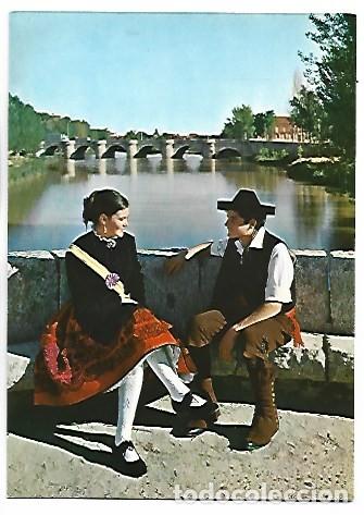 Postales: PAREJA DE PALENTINOS (TRAJE TIPICO).- PALENCIA