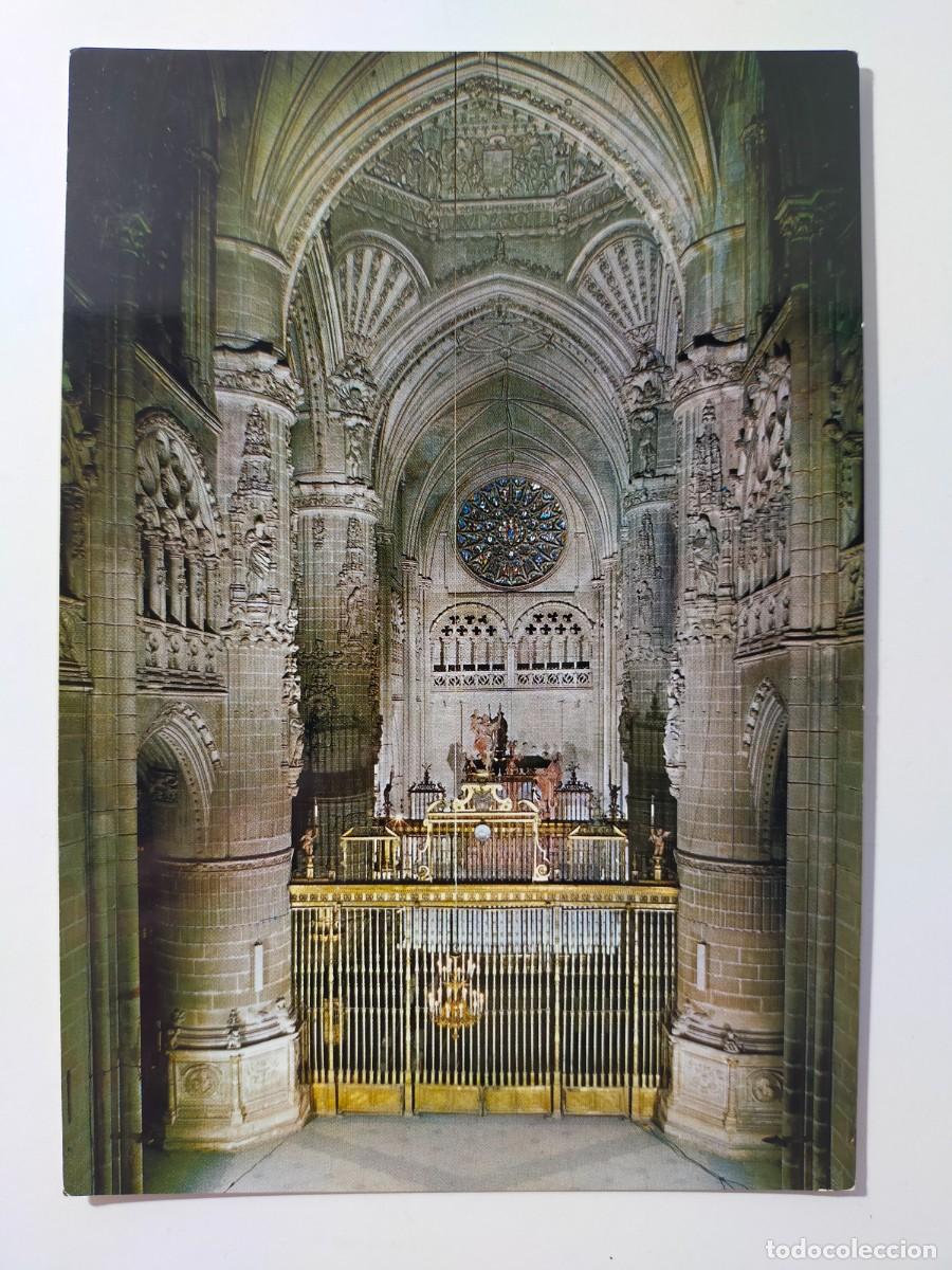 Postales: Postal BURGOS: Catedral, nave transversal - Edic. Subirats Casanovas - FISA. Escudo de Oro.