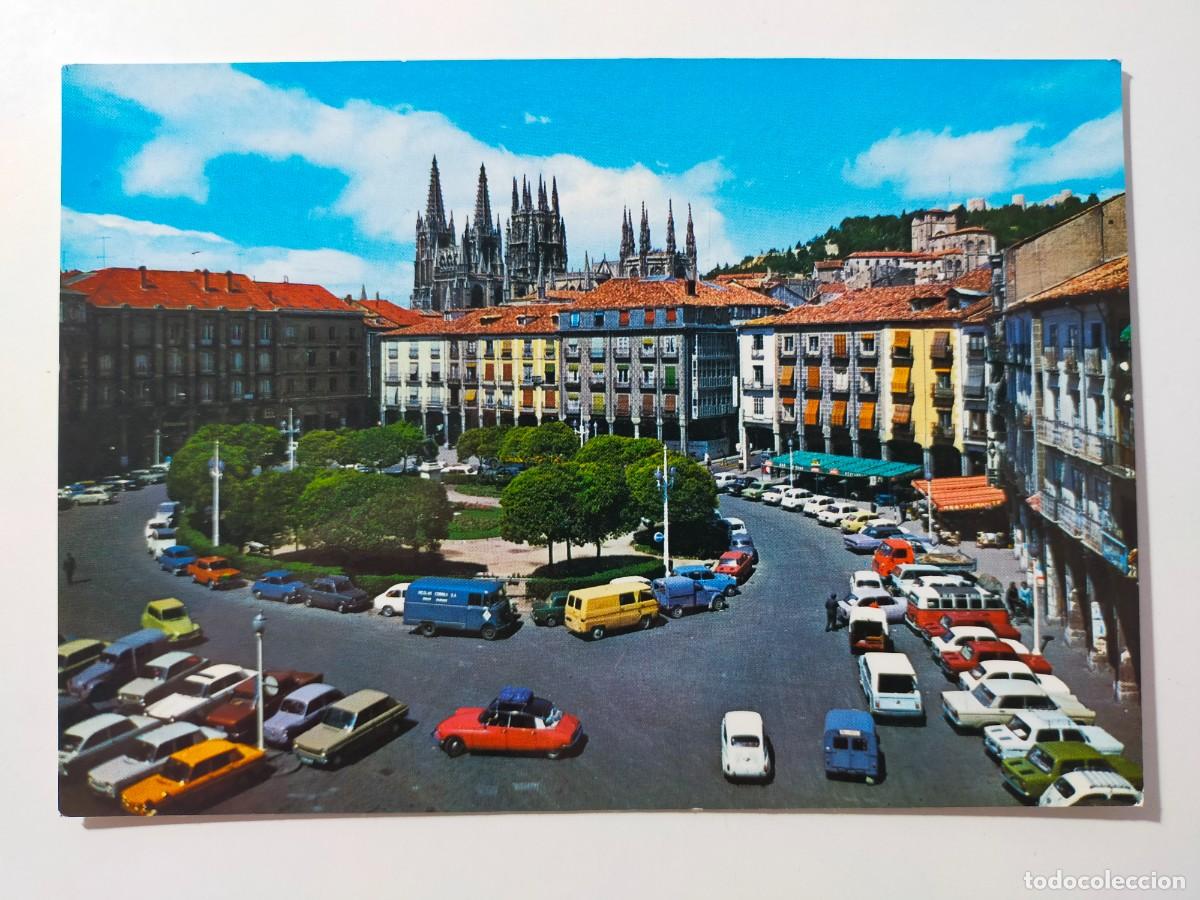 Postales: Postal BURGOS: Plaza Mayor y Catedral - Edic. Arribas.