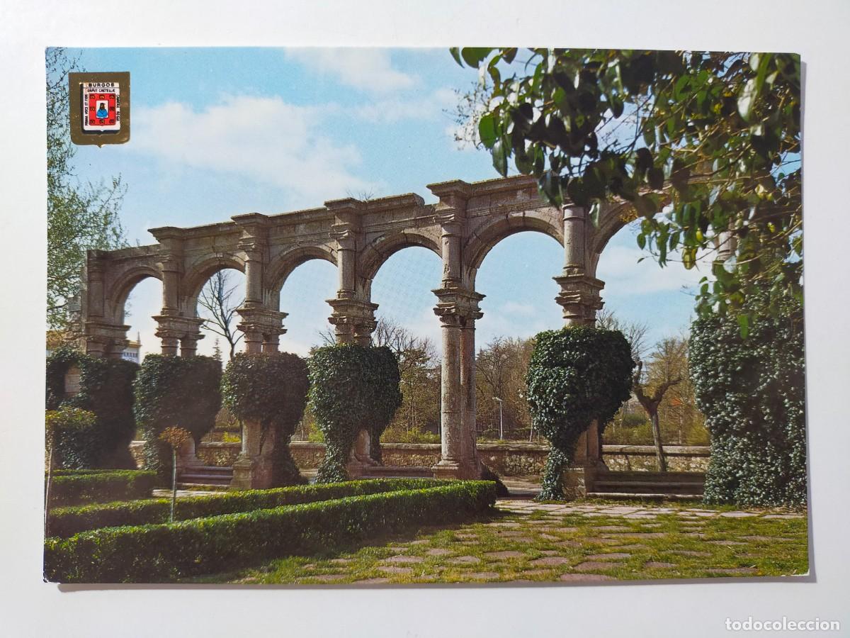 Postales: Postal BURGOS: Paseo de la Isla. Arcos de Castifal&eacute; - Edic. Subirats Casanovas - FISA. Escudo de Oro