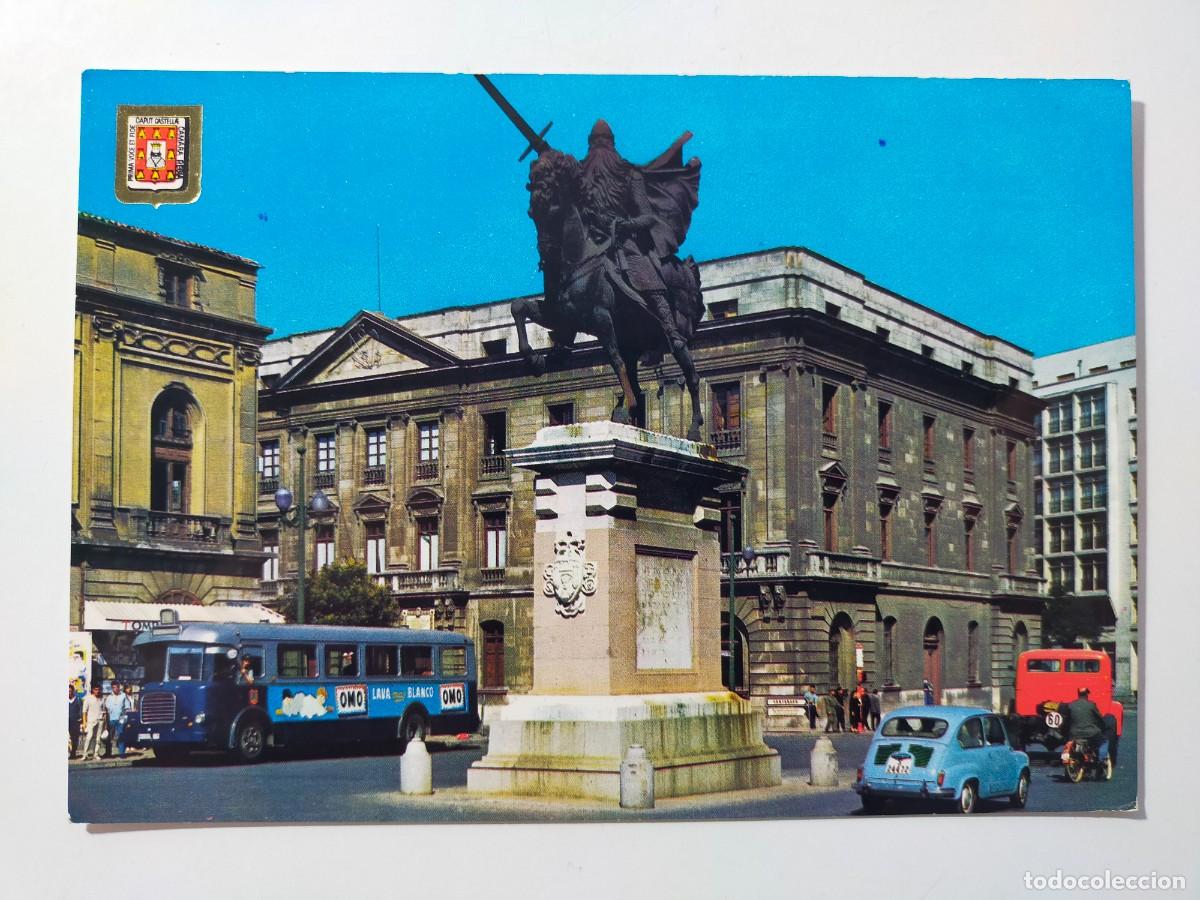 Postales: Postal BURGOS: Monumento al Cid Campeador - Edic. Subirats Casanovas - FISA. Escudo de Oro - Escrita