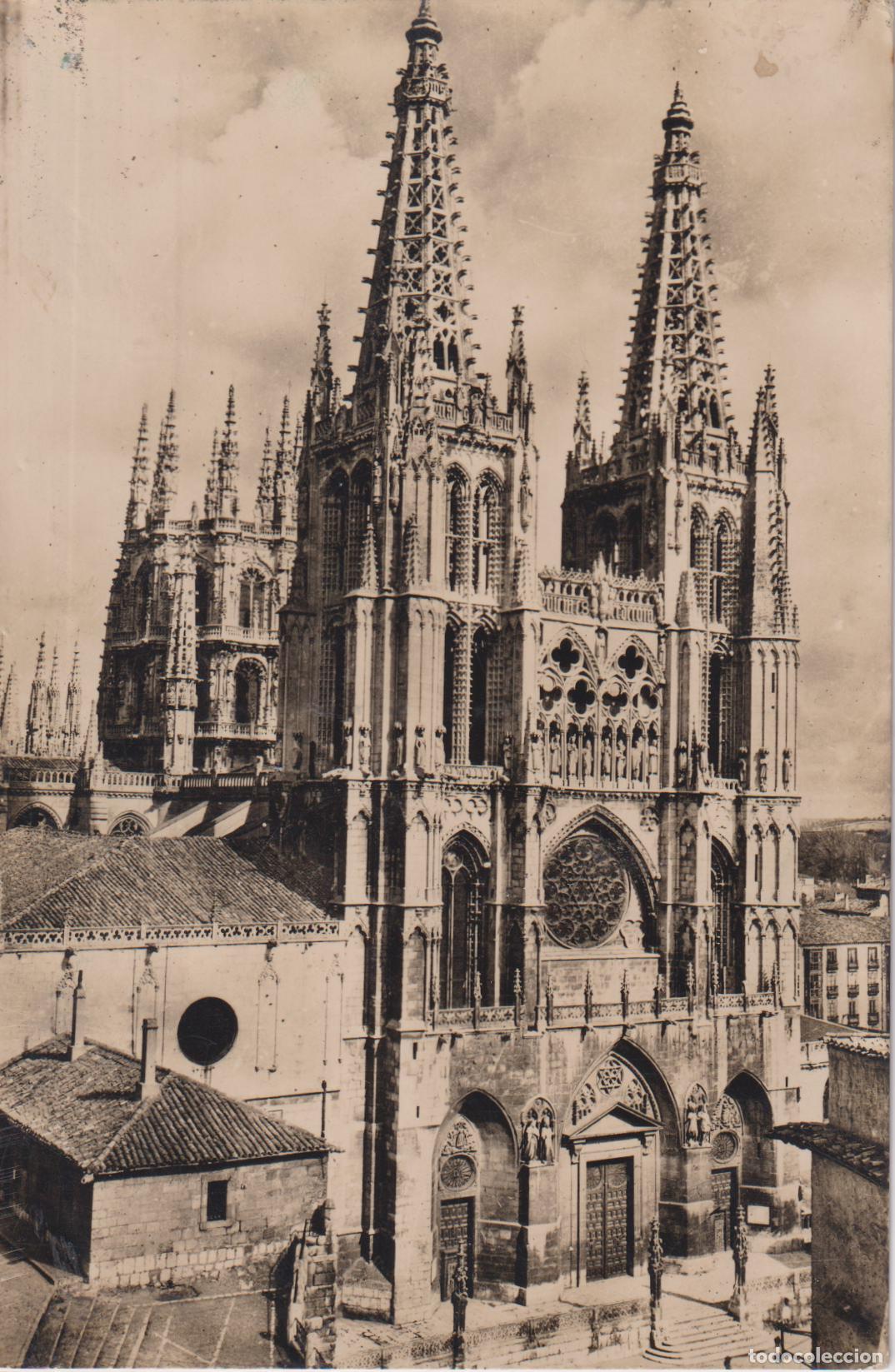 Postales: BURGOS, CATEDRAL &ndash; HELIOTIPIA ART&Iacute;STICA ESPA&Ntilde;OLA N&ordm;111 &ndash; ESCRITA