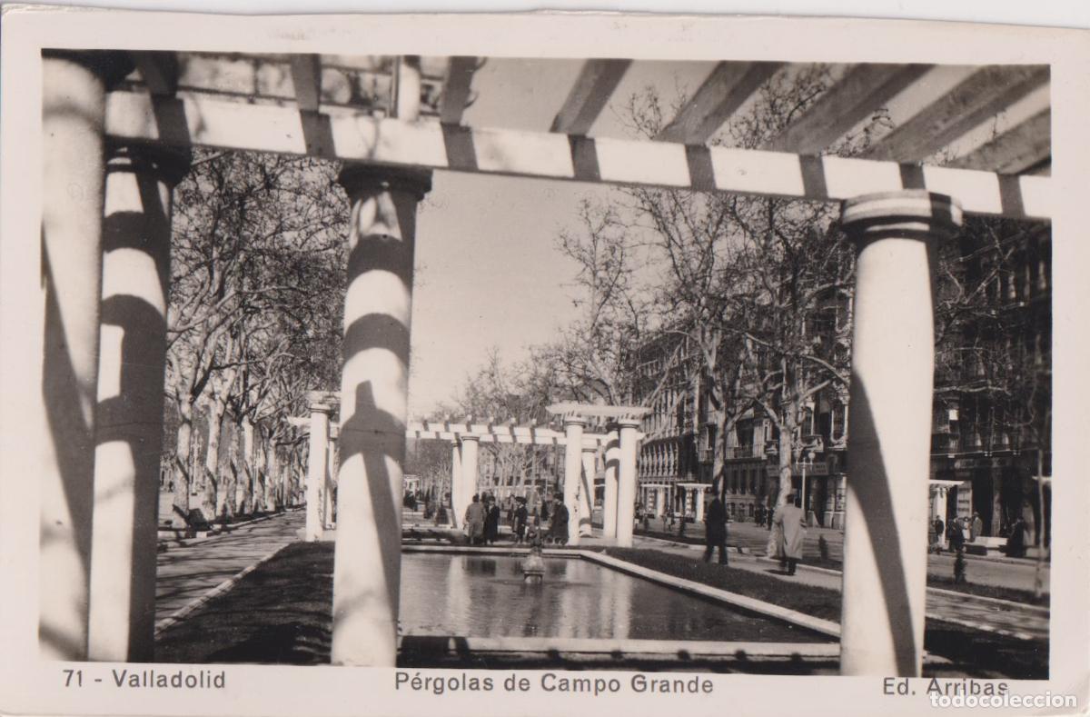 Postales: VALLADOLID, PERGOLAS DE CAMPO GRANDE - ED.ARRIBAS N&ordm;71 - CIRCULADA