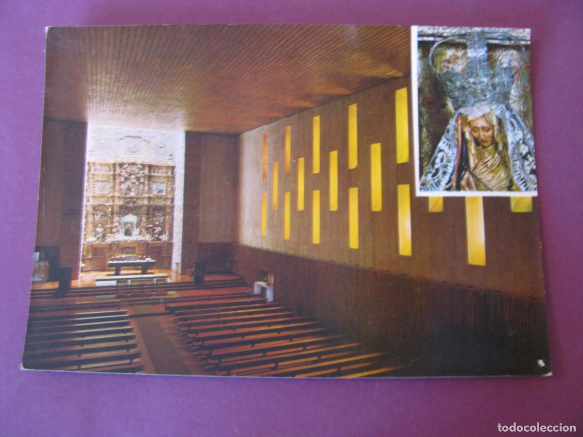Postales: POSTAL DE SANTUARIO DE NUESTRA SE&Ntilde;ORA DEL CAMINO, LEON. INTERIOR DEL SANTUARIO