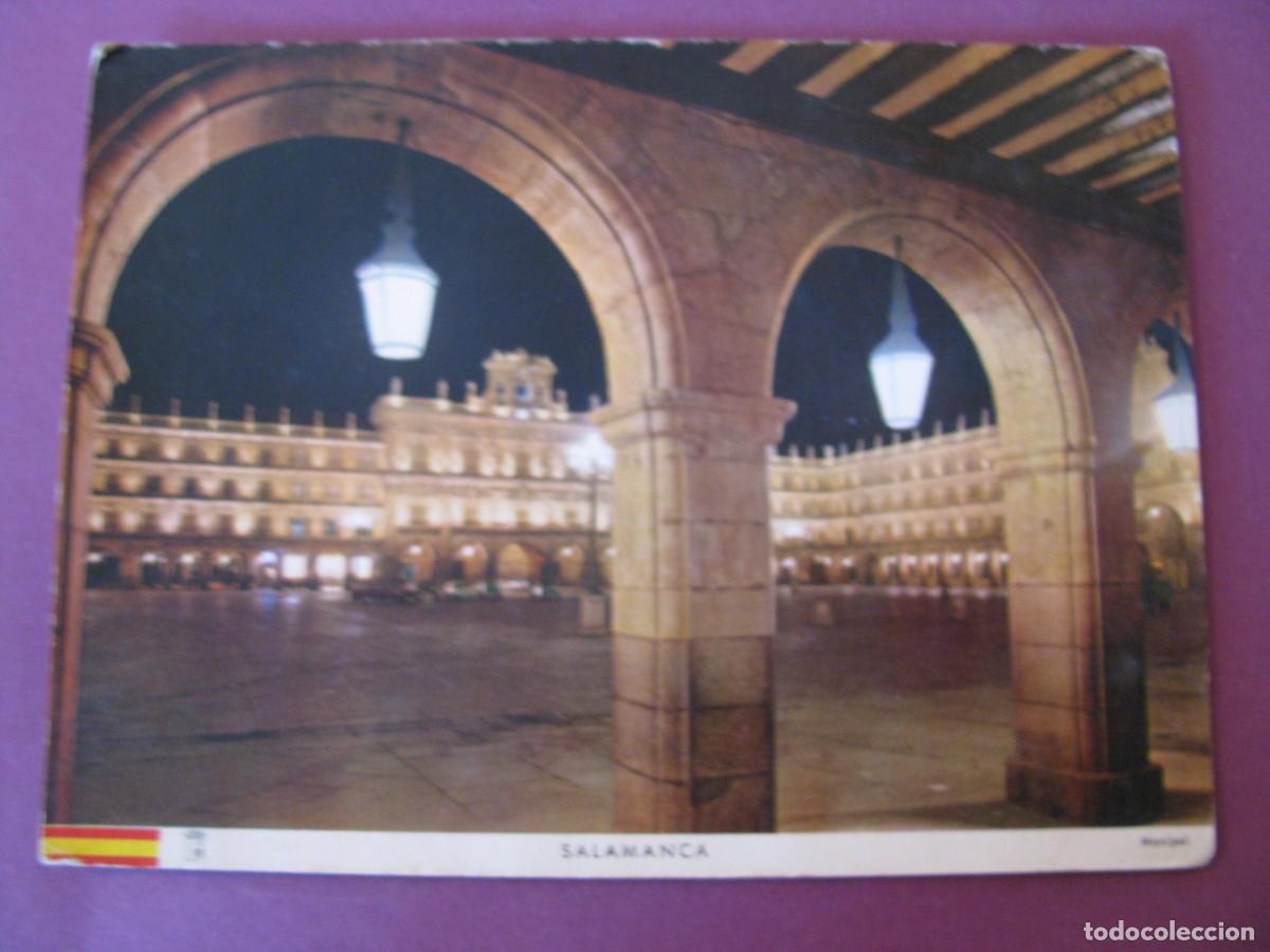Postales: POSTAL DE SALAMANCA. PLAZA MAYOR ILUMINADA. MANIPEL, FOURNIER 1966
