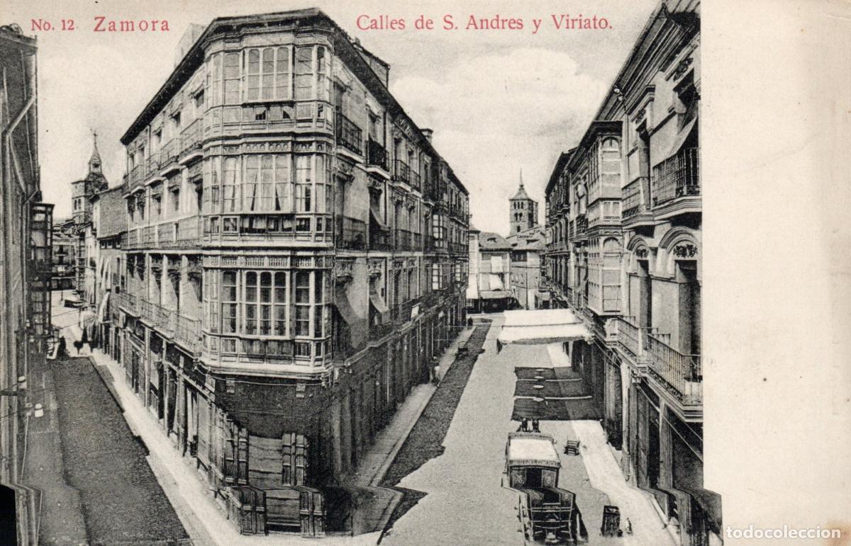 Cartoline: BONITA POSTAL - ZAMORA - CALLES DE S. ANDRES Y VIRIATO - EDICION GARCIA HERMANOS