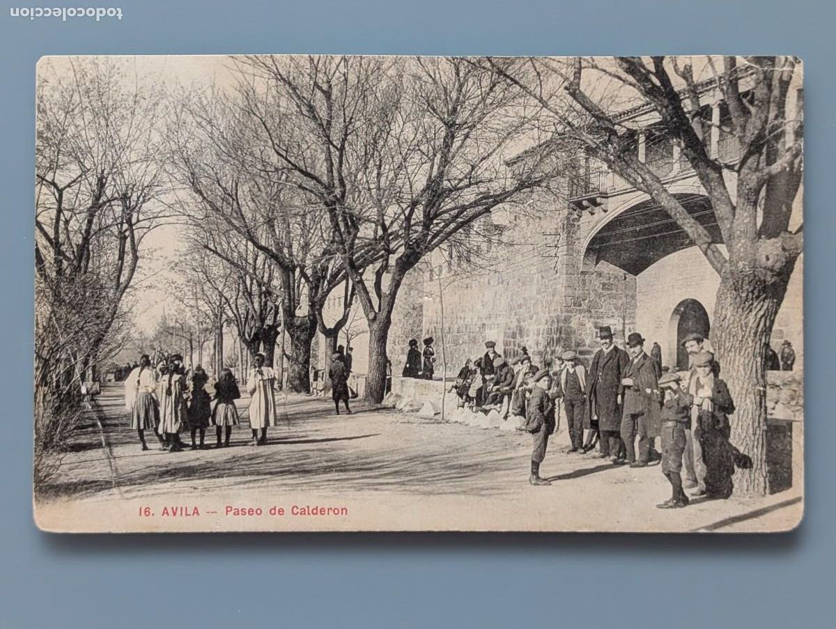 Postales: DIFICIL POSTAL AVILA PASEO DE CALDER&Oacute;N ED LUCAS MARTIN PERFECTA CONS