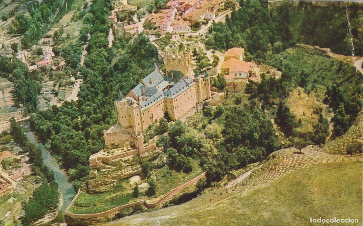 Postales: SEGOVIA, EL ALCAZAR - RIEUSSET - IBERIA LINEAS AEREAS DE ESPA&Ntilde;A - S/C