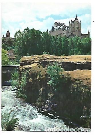 Postales: EL ALCAZAR VISTO DESDE EL RIO ERESMA.- SEGOVIA