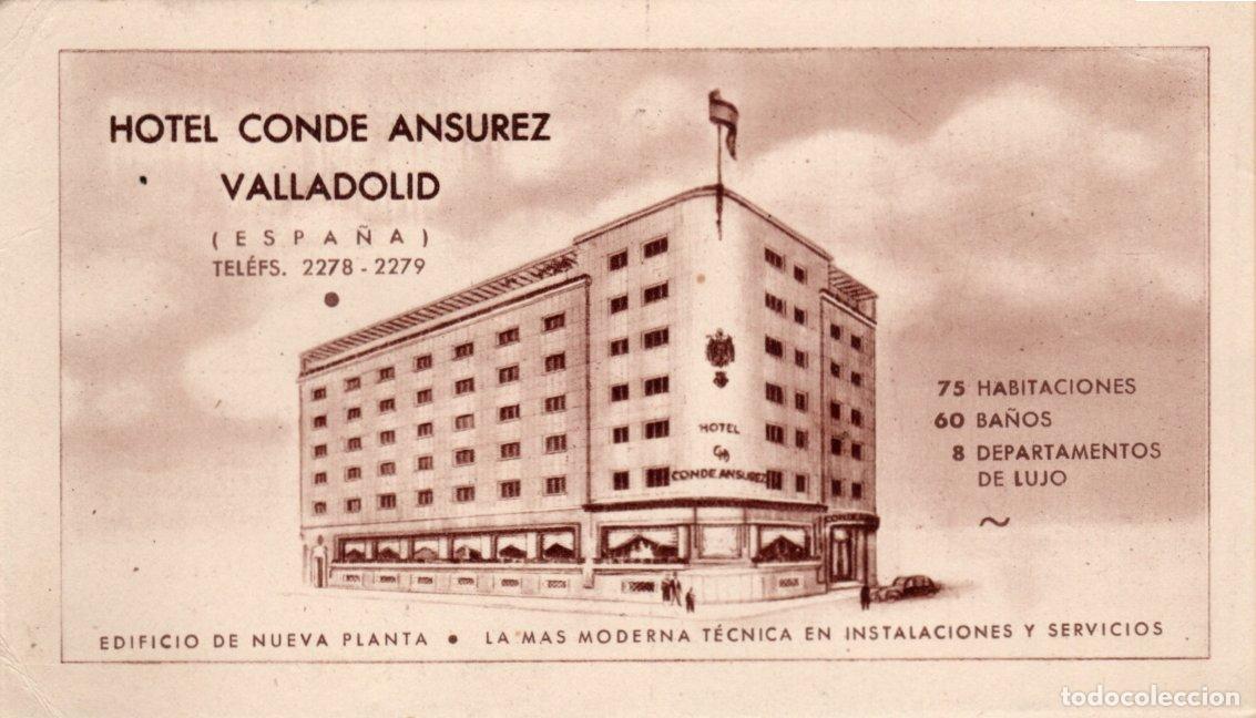 Postais: BONITA POSTAL - VALLADOLID - HOTEL CONDE ANSUREZ - F.MESAS