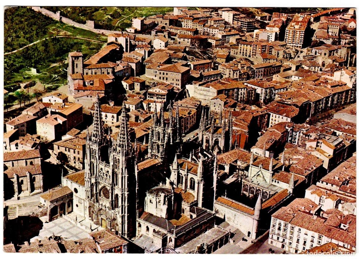 Postales: POSTAL DE BURGOS, VISTA AEREA (CIRCULADA)