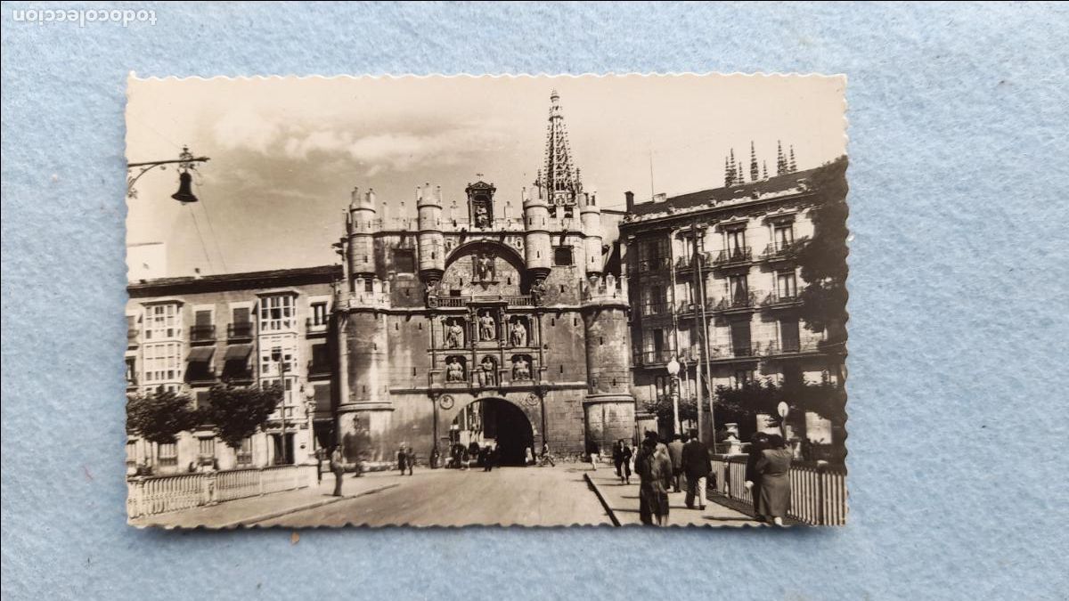 Postkarten: Burgos. Arco y Puente de Santa Mar&iacute;a. Escrita.