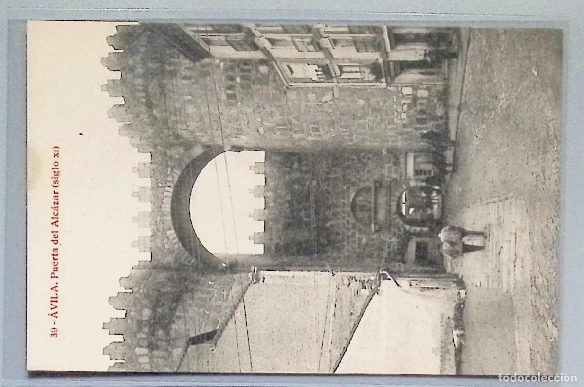 Postales: &Aacute;VILA. Puerta del Alc&aacute;zar (siglo XI).N.&ordm; 39. Joyas de Espa&ntilde;a, Edici&oacute;n Almirall, Barcelona, [ca. 1925