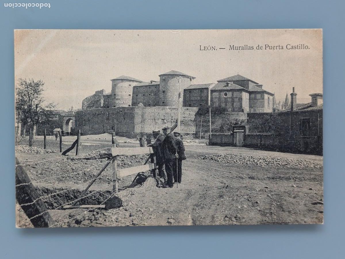 Postais: DIFICIL POSTAL LEON MURALLA DE PUERTA CASTILLO ED J. CHAMORRO PERFECTA CONSERV