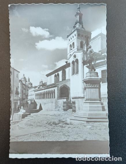Postcards: SEGOVIA, MONUMENTO A JUAN BRAVO E IGLESIA, POSTAL ANTIGUA, 14 X 9 CM APROX.