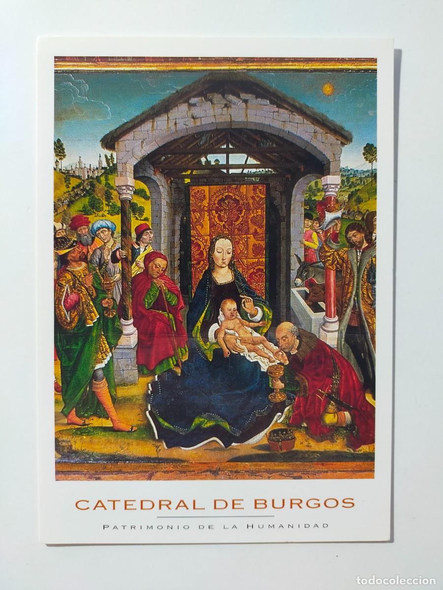 Cartoline: Postal BURGOS: Catedral. Tabla central del Tr&iacute;ptico de la Adoraci&oacute;n - Imp. Edilesa