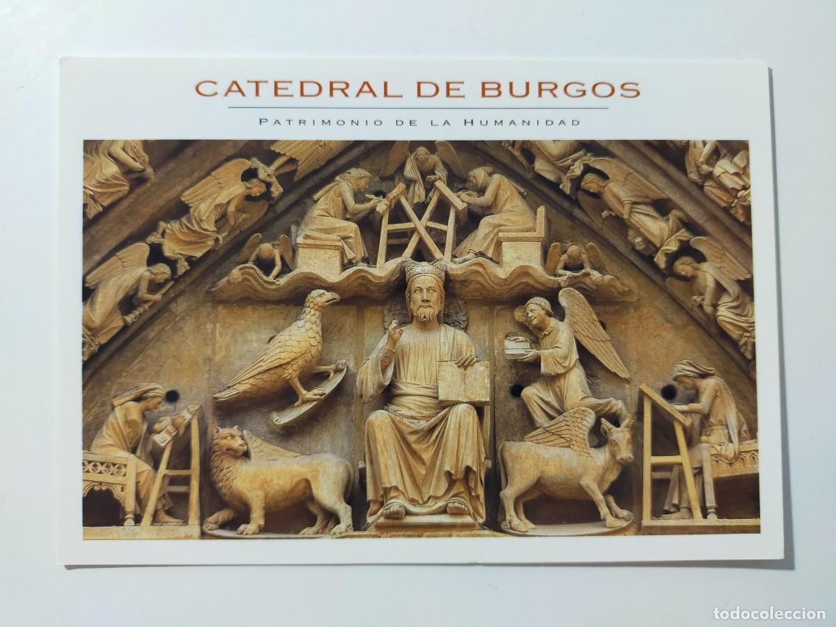 Cartoline: Postal BURGOS: Catedral. Timpano de la Portada del Sarmental - Imp. Edilesa
