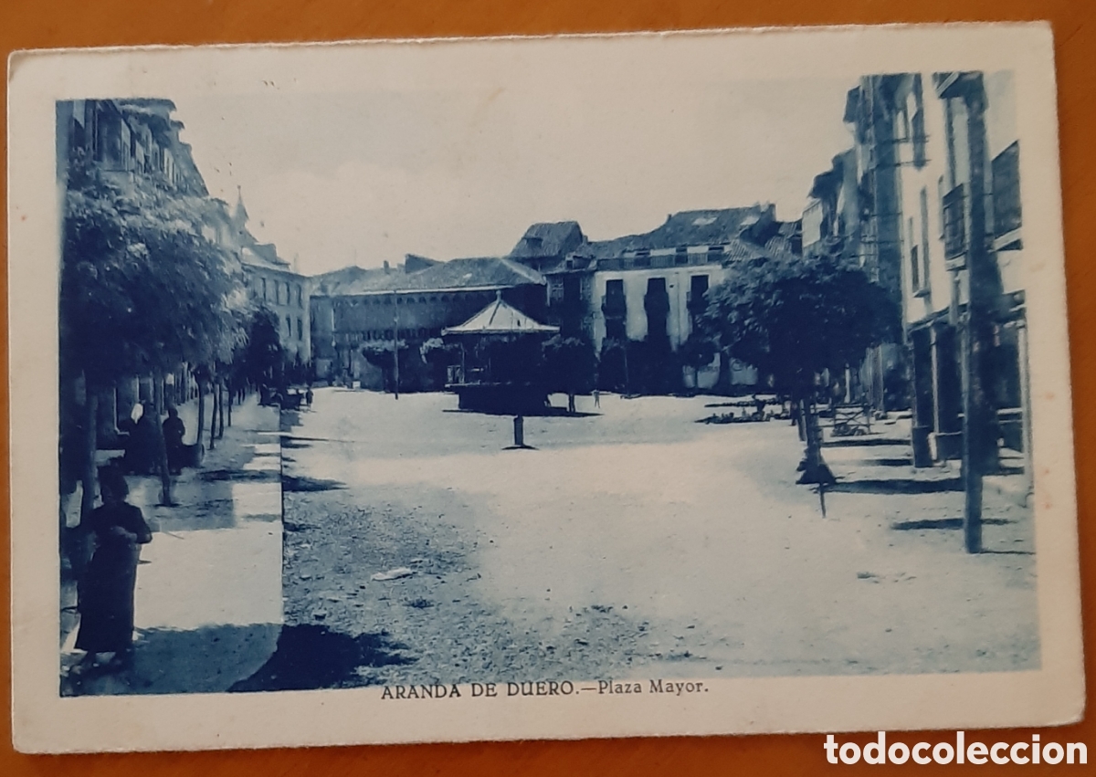 Cartoline: Postal Aranda de Duero Burgos. Plaza Mayor. Escrita y matasellada. R10341