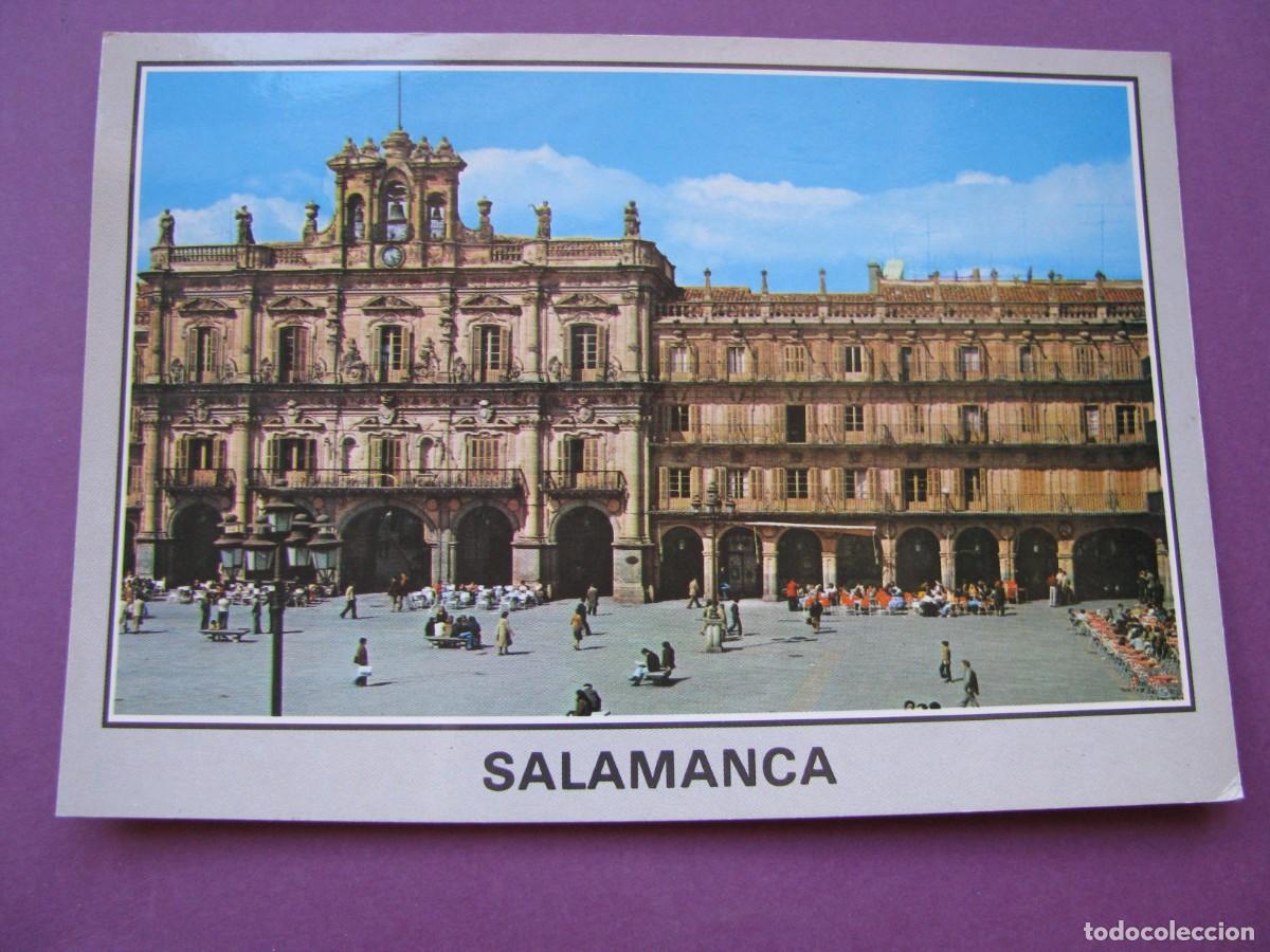 Cartoline: POSTAL DE SALAMANCA. PLAZA MAYOR. ED. CERVANTES. CIRCULADA 1994