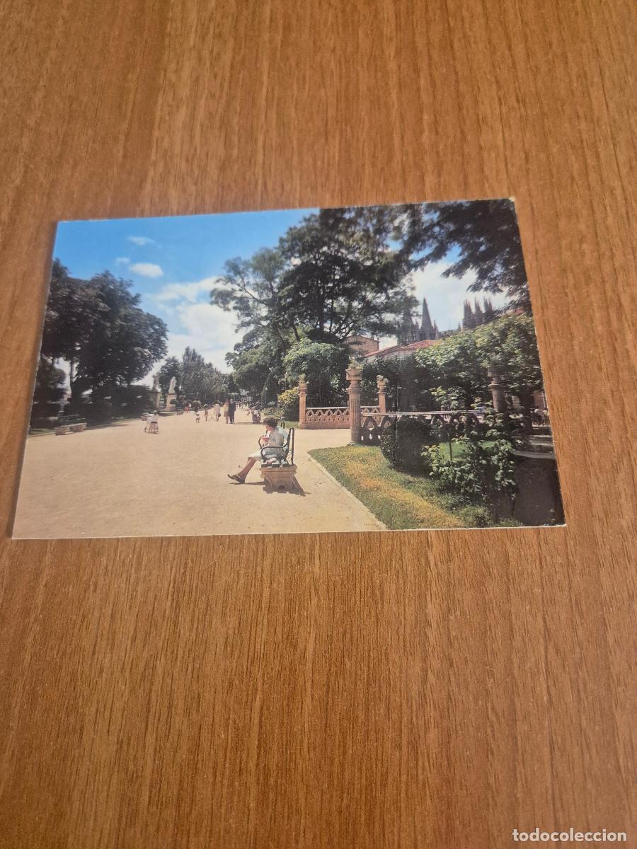 Postcards: POSTAL BURGOS JARDINES DEL ESPOLON SIN CIRCULAR.