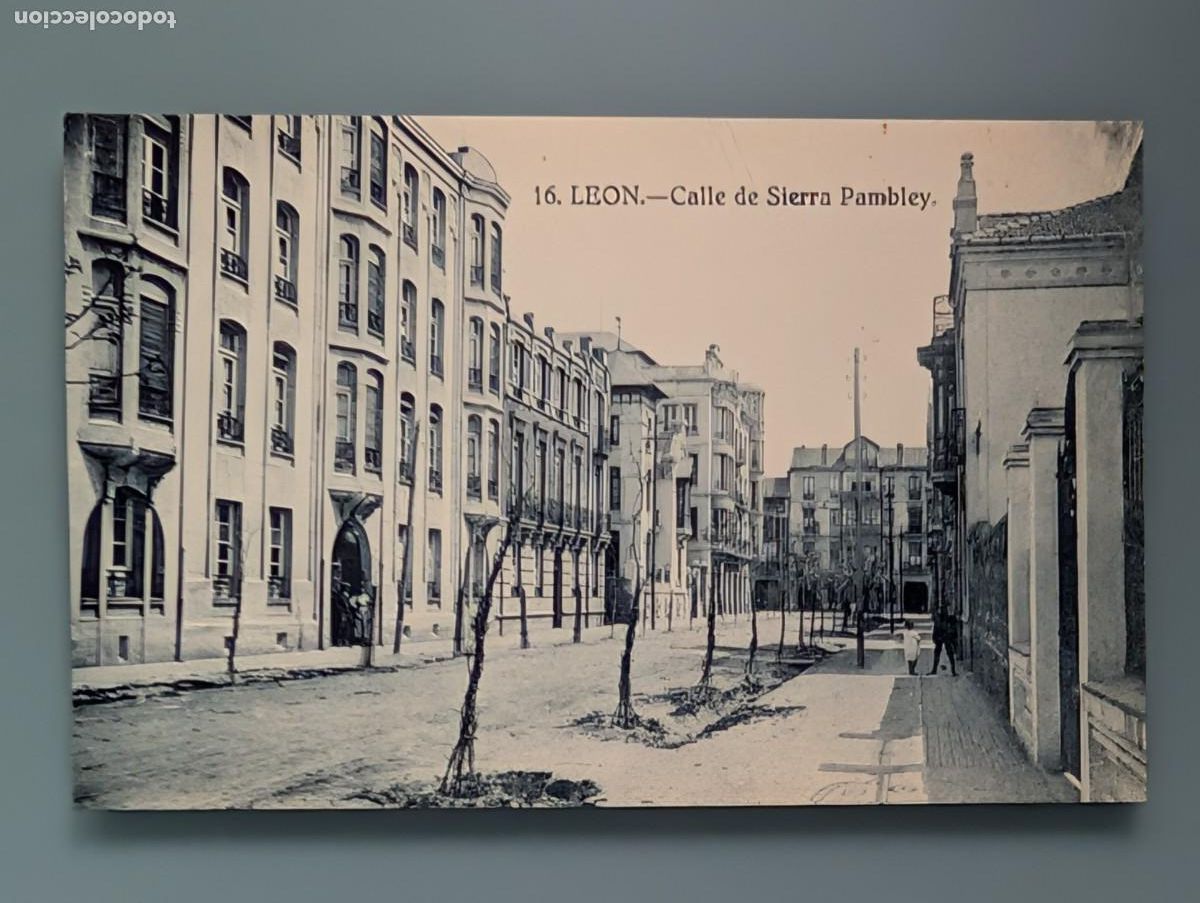 Postcards: DIFICIL POSTAL N&deg; 16 LEON CALLE DE SIERRA PLAMBLEY PERFECTA CONSERV