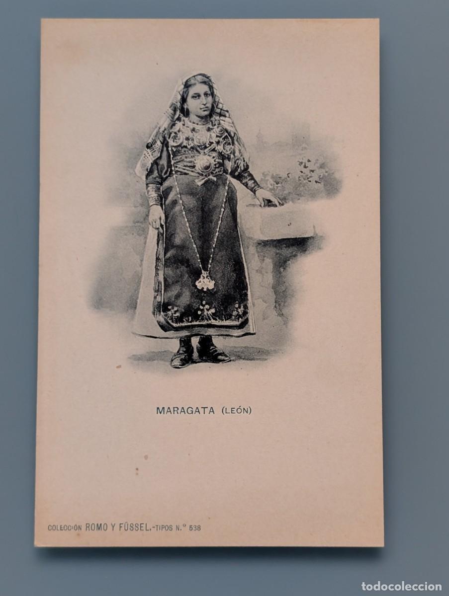 Postcards: POSTAL SERIE ROMO Y FUSSEL N&deg; 538 TIPOS LEONESES MARAGATA LEON PERFECTA CONSERV REV SIN DIVID
