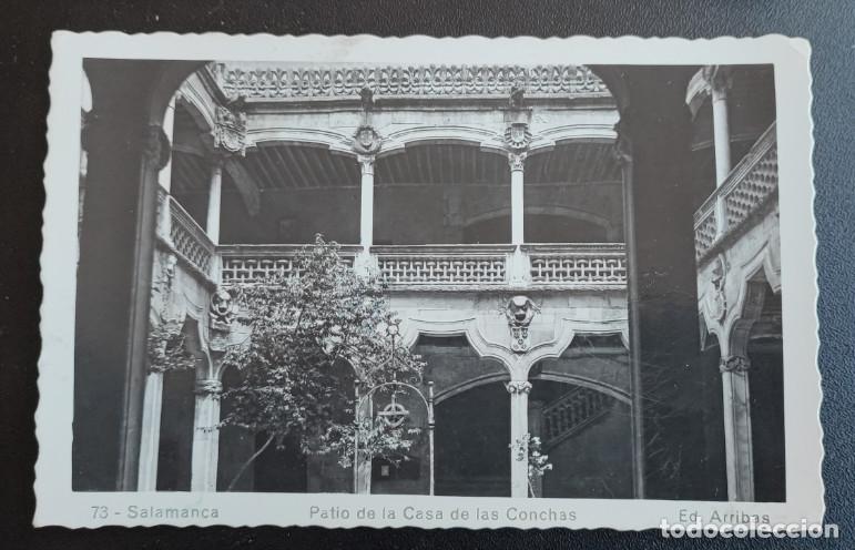 Postcards: SALAMANCA, PATIO DE LA CASA DE LAS CONCHAS, POSTAL ANTIGUA, 14 X 9 CM APROX.