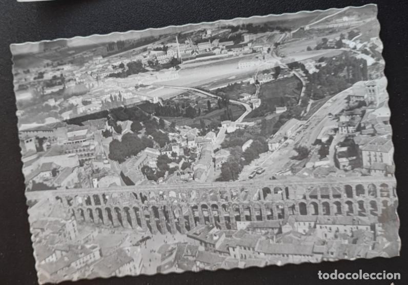 Postales: SEGOVIA, AEREA, EL ACUEDUCTO, POSTAL ANTIGUA, 14 X 9 CM APROX.