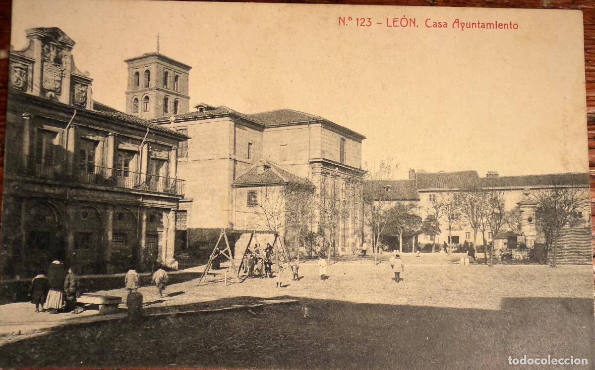 Postales: POSTAL LEON N&ordm;123 CASA AYUNTAMIENTO