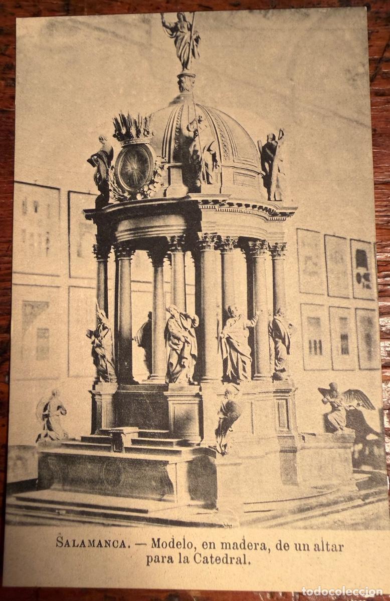 Postales: POSTAL SALAMANCA MODELO EN MADERA, DE UN ALTAR PARA LA CATEDRAL