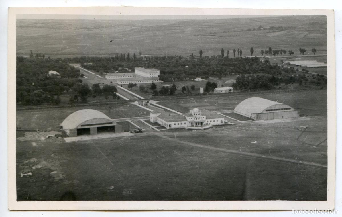Postais: Burgos, aer&oacute;dromo de Villafr&iacute;a, foto a&eacute;rea tama&ntilde;o postal, Fotos Victor