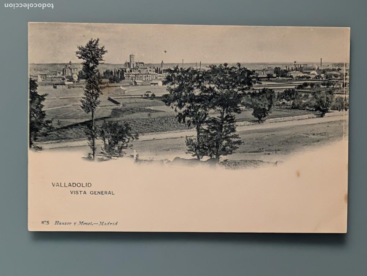 Postales: DIFICIL POSTAL VALLADOLID N&ordm; 825 VISTA GENERAL ED HAUSER Y MENET CASTILLA SIN DIVIDIR PERFECTA CONS