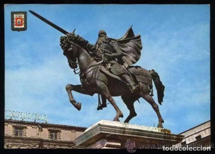 Postcards: Burgos. *Estatua del Cid Campeador* A. Subirats Casanovas n&ordm; 78. Circulada 1965.