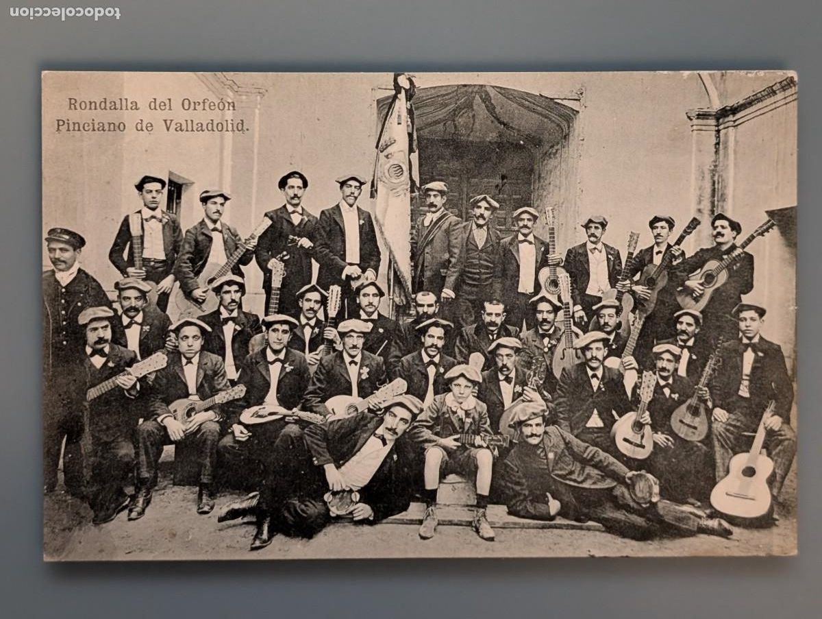 Cartes Postales: MUY DIFICIL POSTAL RONDALLA DEL ORFEON PINCIANO DE VALLADOLID ED J.B.S.M. CASTILLA PERFECTA CONSERV