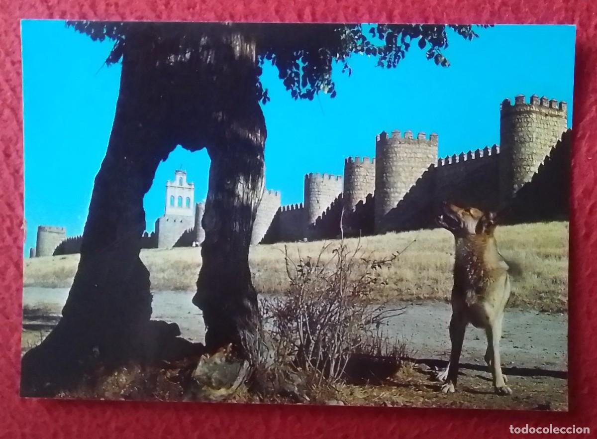 Postcards: TARJETA TIPO POSTAL CONFITER&Iacute;A ISELMA YEMAS DE &Aacute;VILA MU&Ntilde;OZ..MURALLAS PERRO &Aacute;RBOL..WALLS SPAIN SPAGNA