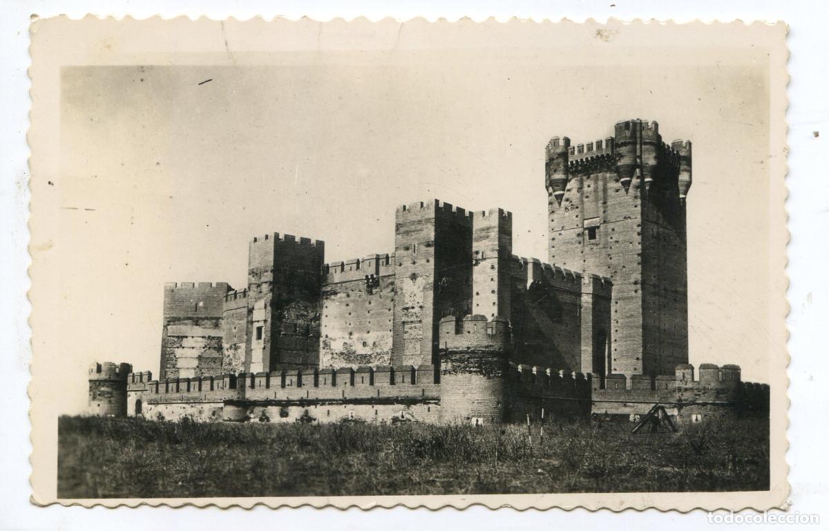Postales: Medina del Campo. Castillo de la Mota, Ed. Arribas. Matasellos Medina Estaci&oacute;n, circulada