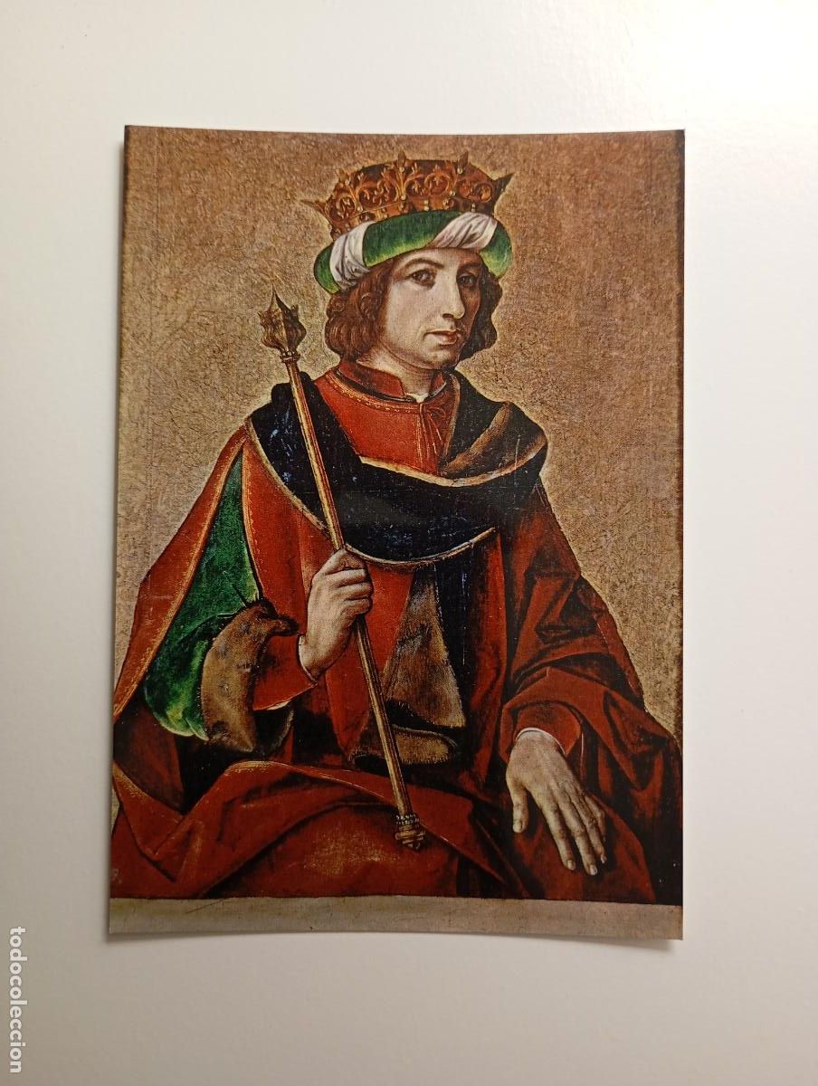 Postales: POSTAL DE PALENCIA. MUSEO PARROQUIAL DE PAREDES DE NAVA. EL REY JOS&Iacute;AS. TDKP30N