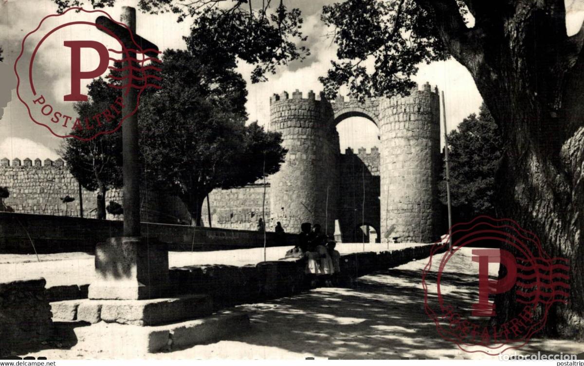 Postales: AVILA. PUERTA DE SAN VICENTE.