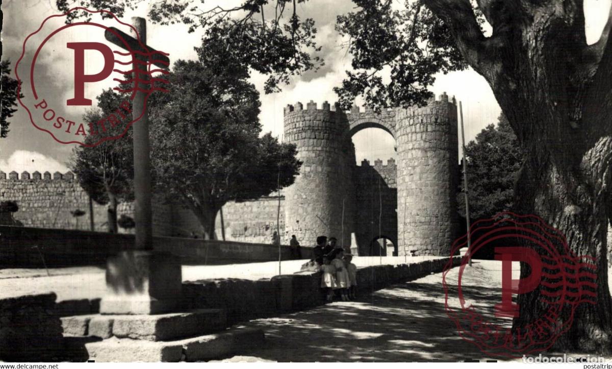 Postales: AVILA. PUERTA DE SAN VICENTE.