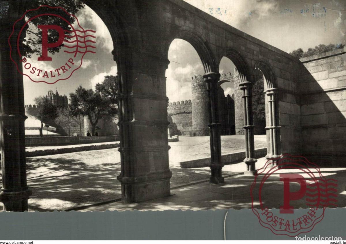 Postales: AVILA. CLAUSTRO DE LA BASILICA DE SAN VICENTE.