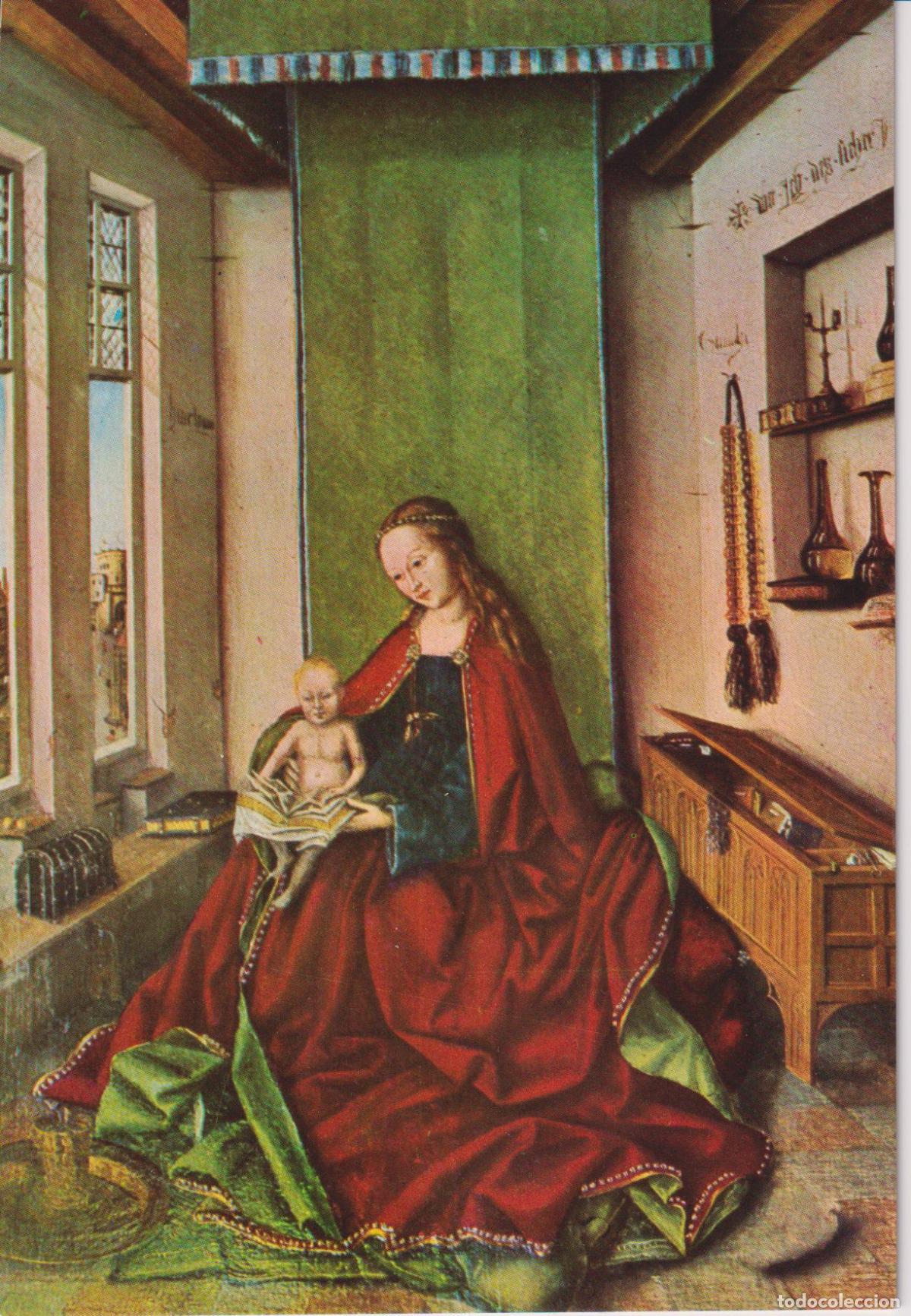 Postales: COVARRUBIAS (BURGOS) COLEGIATA, TABLA FLAMENCA (VAN EYCK) - EDICIONES POSTAL INTER N&ordm;7 - S/C