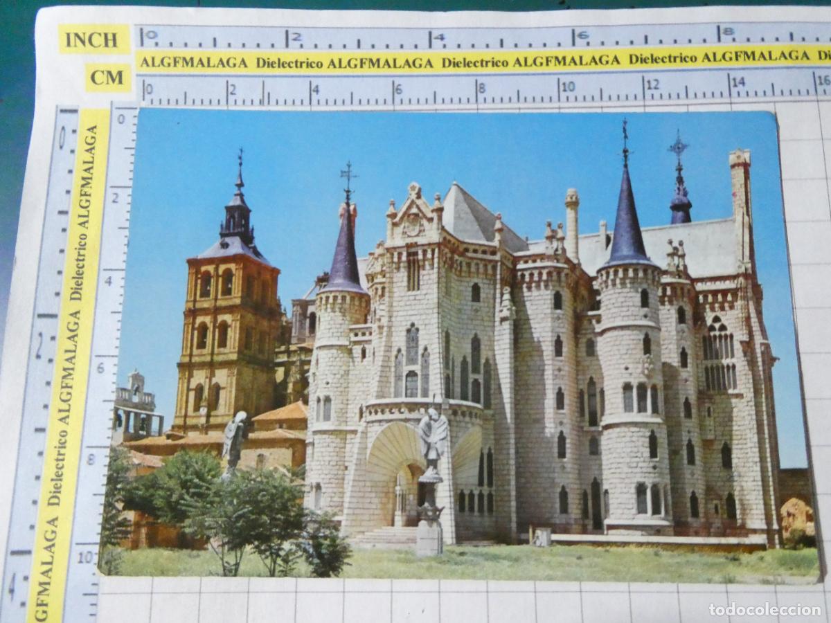 Postales: POSTAL DE LE&Oacute;N. A&Ntilde;O 1964 ASTORGA PALACIO EPISCOPAL 5 JUISA. 4806