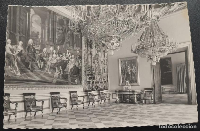 Postales: SEGOVIA, LA GRANJA DE SAN ILDEFONSO, PALACIO SALON DEL TRONO, POSTAL ANTIGUA