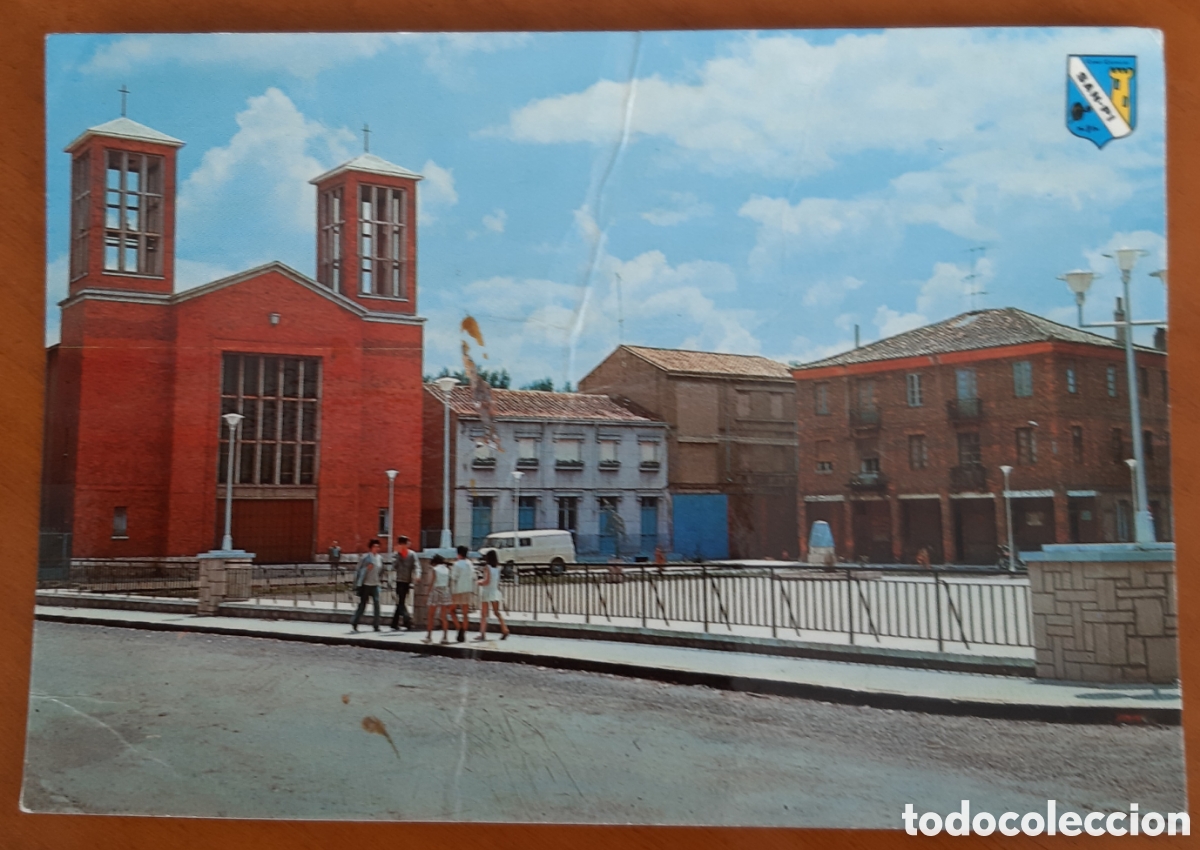 Postales: Postal Veguellina de Orbigo Le&oacute;n. Plaza del General&iacute;simo. Escrita y circulada. R1A