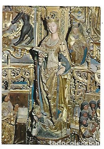 Postales: RETABLO DE SANTA CATALINA.- CARTUJA DE MIRAFLORES.- BURGOS
