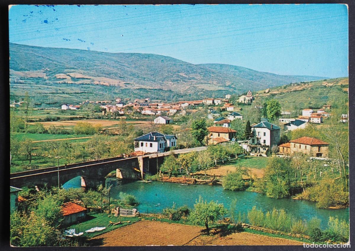 Postales: POSTAL DE LA MAGDALENA-CANALES (LE&Oacute;N). PUENTE SOBRE EL R&Iacute;O LUNA