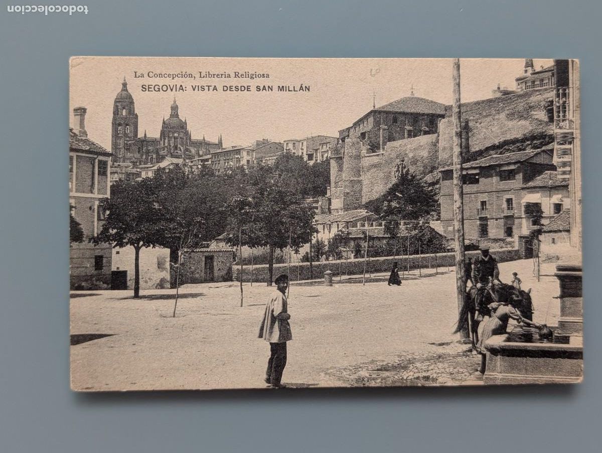 Postales: RARA POSTAL SEGOVIA VISTA DESDE SAN MILL&Aacute;N ED LA CONCEPCI&Oacute;N LIBR RELIGIOSA CASTILLA PERFECTA CONS